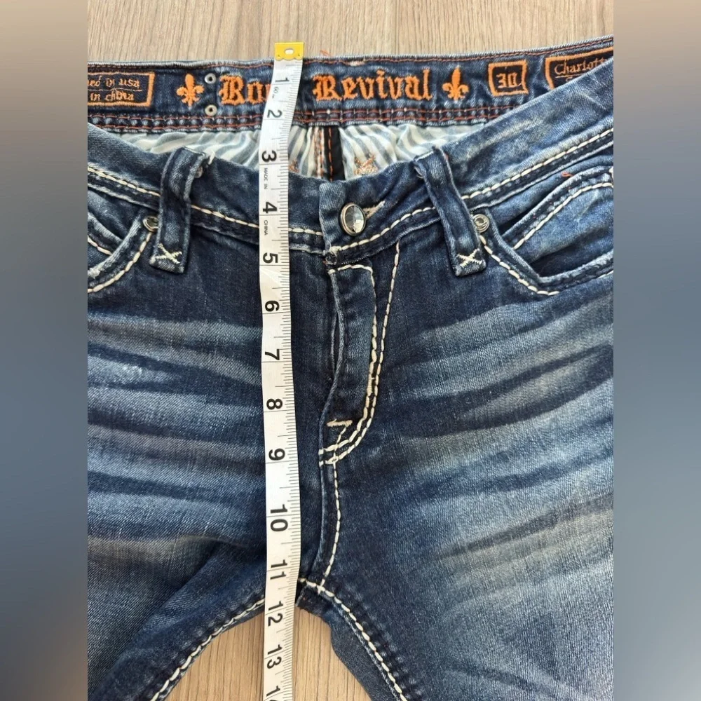 Rock Revival Women's Dark Blue Charlotte Capri Jeans 👖 - Picture 10 of 14